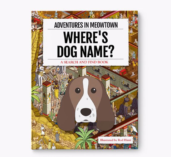 Personalised Springer Spaniel Book: Where's Dog Name? Volume 2